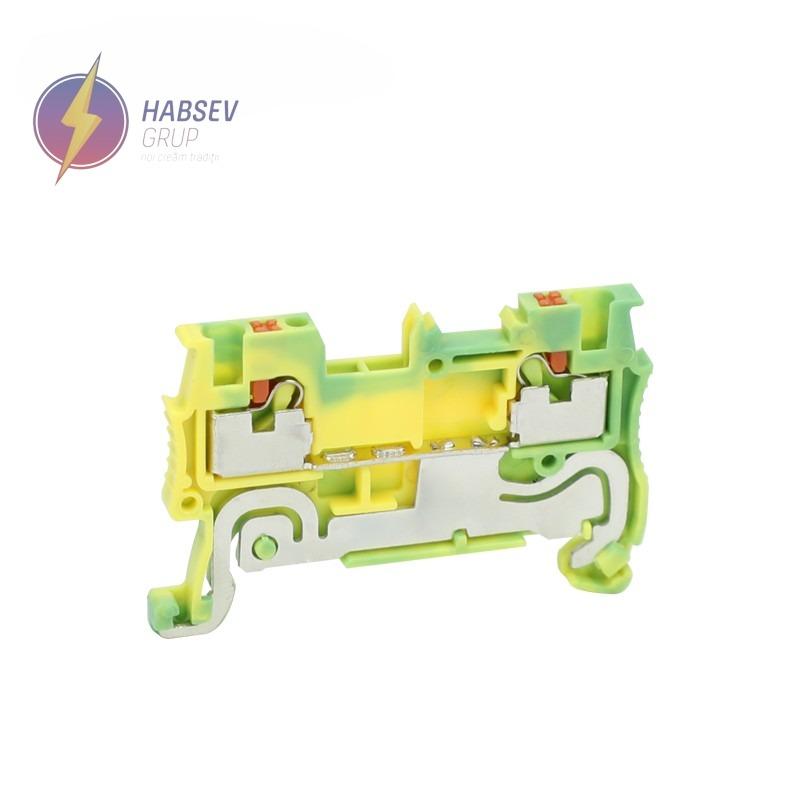 Bloc terminal Push-in 1.5mm2 galben-verde, JPT1.5/S-PE