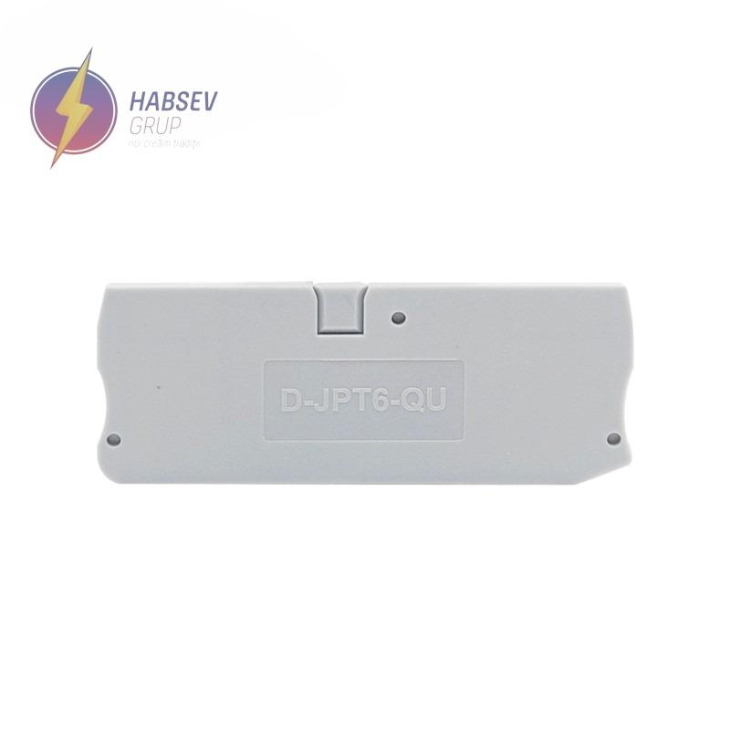 Bloc terminal Push-in 6mm2 gri, JPT6