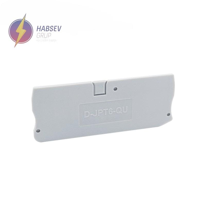 Bloc terminal Push-in 6mm2 gri, JPT6