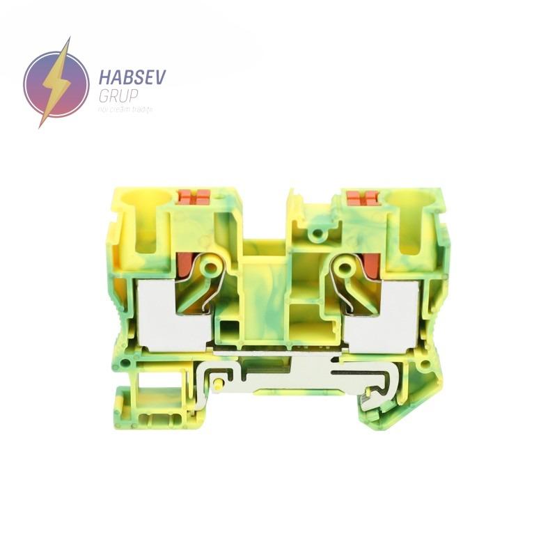 Bloc terminal Push-in 10mm2 galben-verde, JPT10-PE