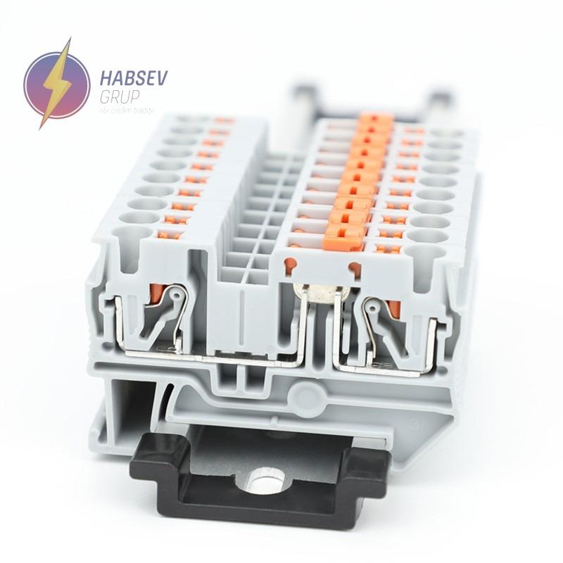 Bloc terminal Push-in 4 mm2 albastru, JPT4 BLUE