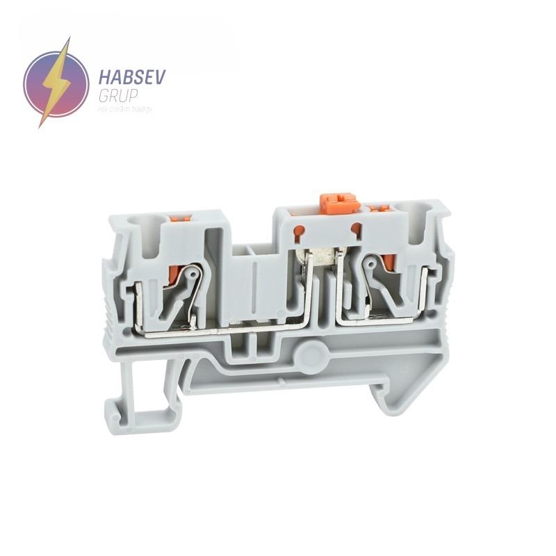 Bloc terminal Push-in 4 mm2 albastru, JPT4 BLUE