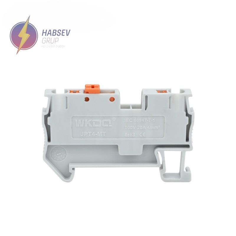 Bloc terminal Push-in 4 mm2 albastru, JPT4 BLUE