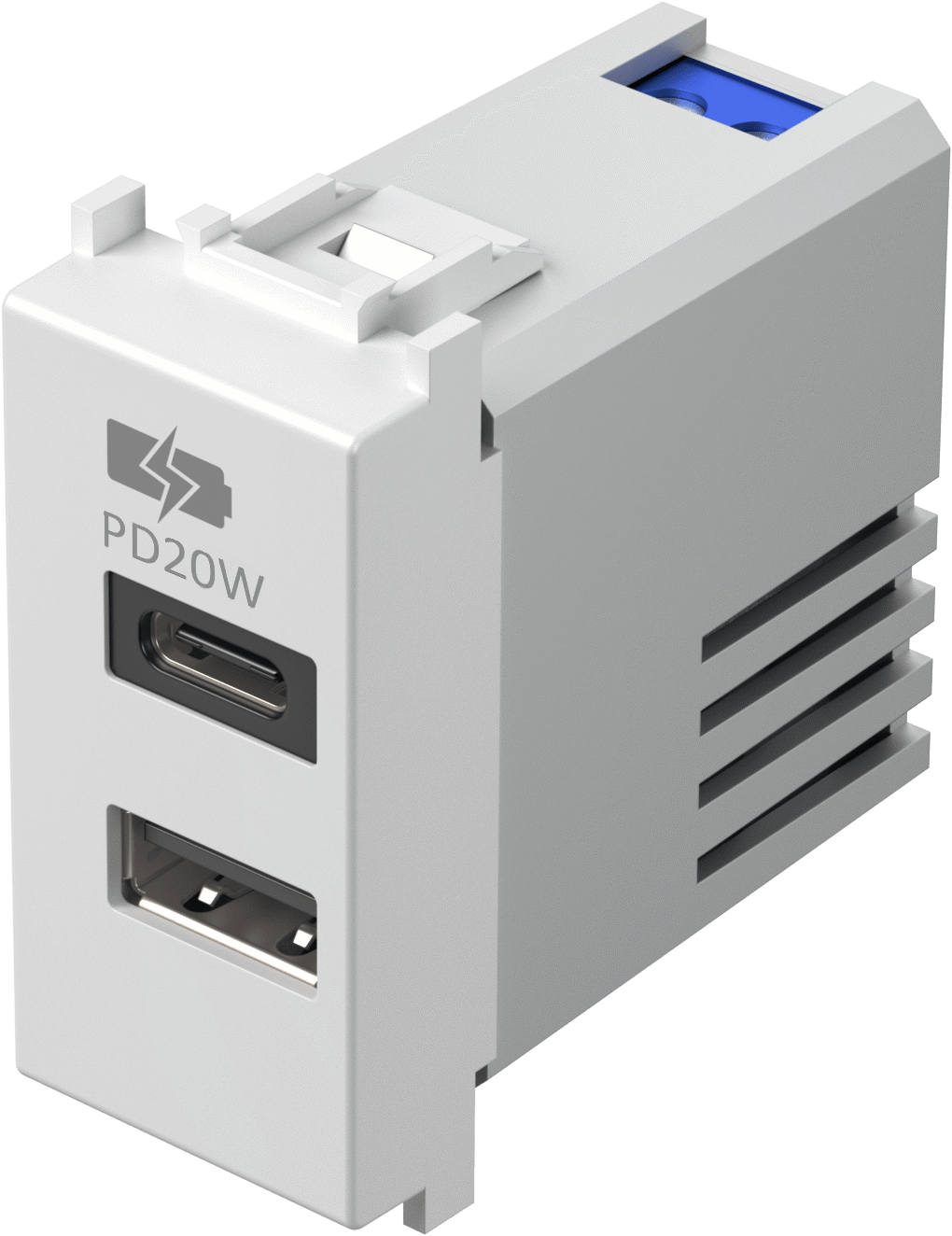 Priza USB 1M tip A/C 3.0A alb 20W (EM69PW-U)