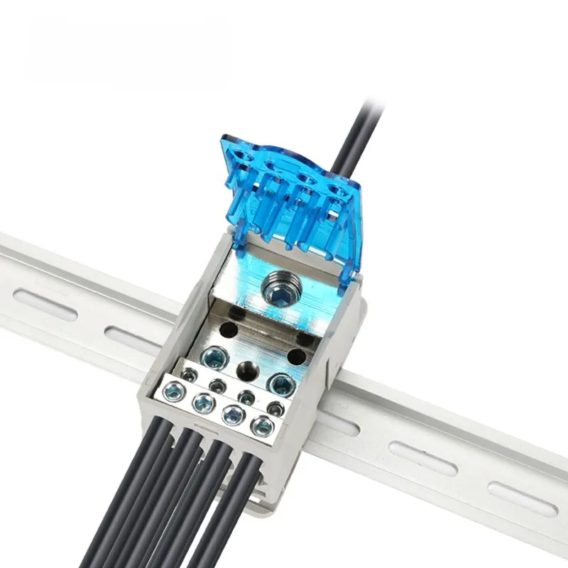 Bloc de distributie sina DIN 400A blue, UKK400AB