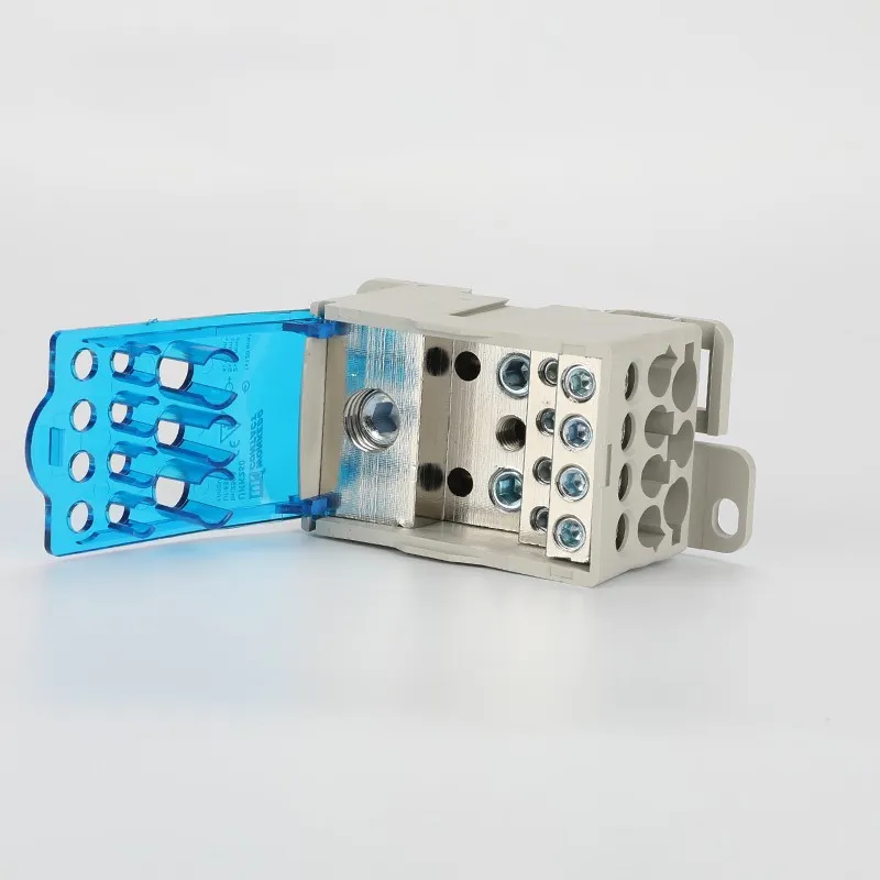 Bloc de distributie sina DIN 400A blue, UKK400AB