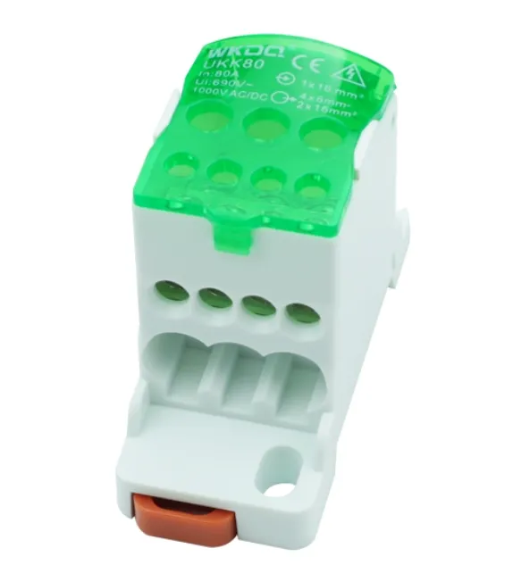 Bloc de distributie sina DIN 80A green, UKK80AG