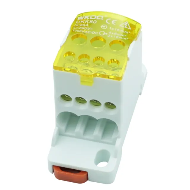 Bloc de distributie sina DIN 80A yellow, UKK80AY