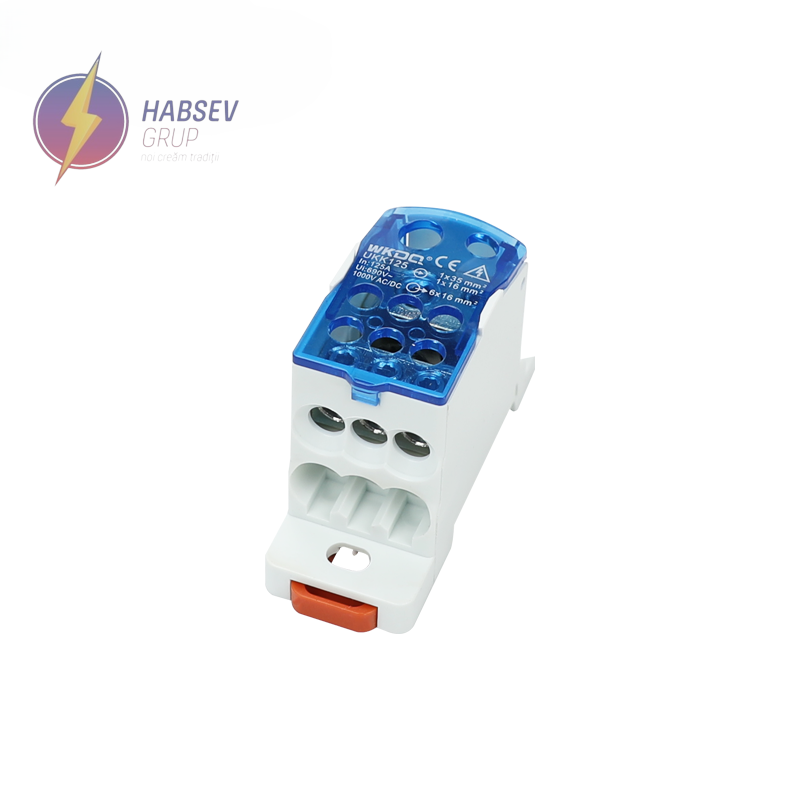 Bloc de distributie sina DIN 125A green, UKK125AG