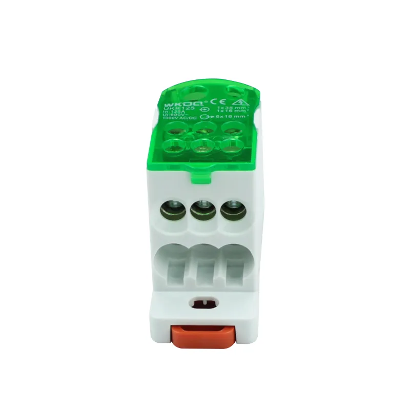 Bloc de distributie sina DIN 125A green, UKK125AG
