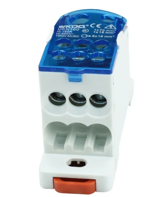 Bloc de distributie sina DIN 160A blue, UKK160AB