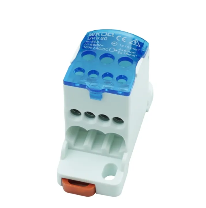 Bloc de distributie sina DIN 80A blue, UKK80AB
