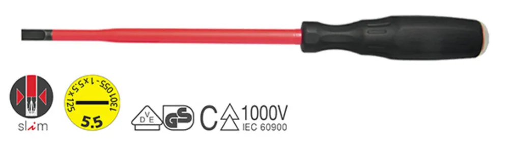 Surubelinita plata izolata 0.4*2.5*75 1000V (1301025)