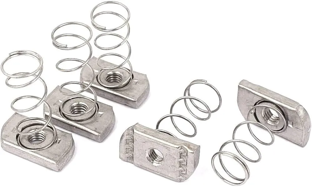 Гайка с пружиной для С-профиля M8