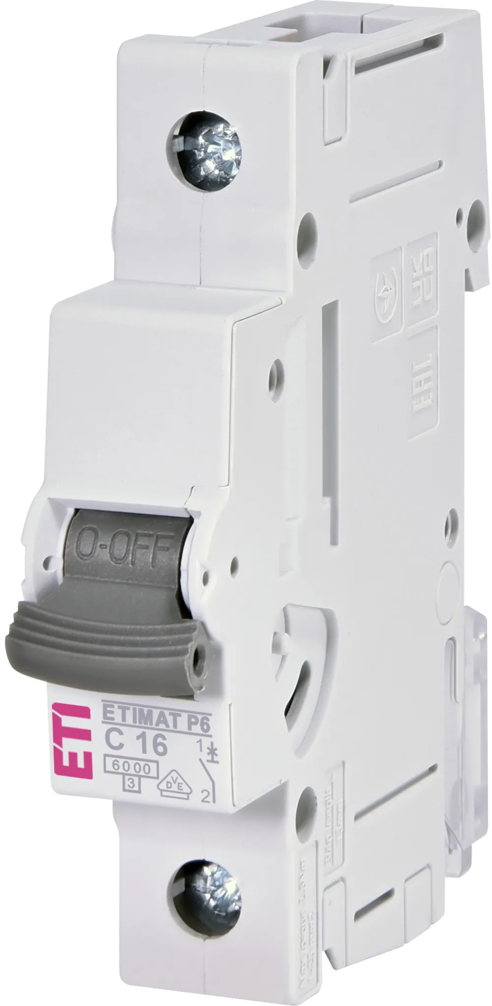 Автоматический выключатель ETIMAT C16/1 (6 kA)