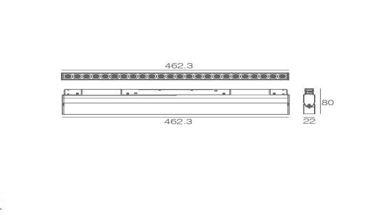 Светильник LED направленный на шинe 24Вт 4000K, черный