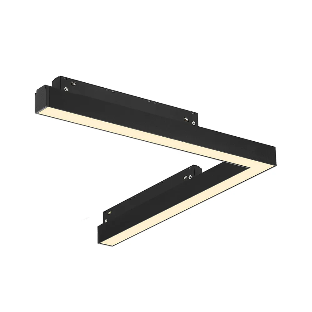 Светодиодный светильник на шинопровод угловой 16Вт 3000K, черный