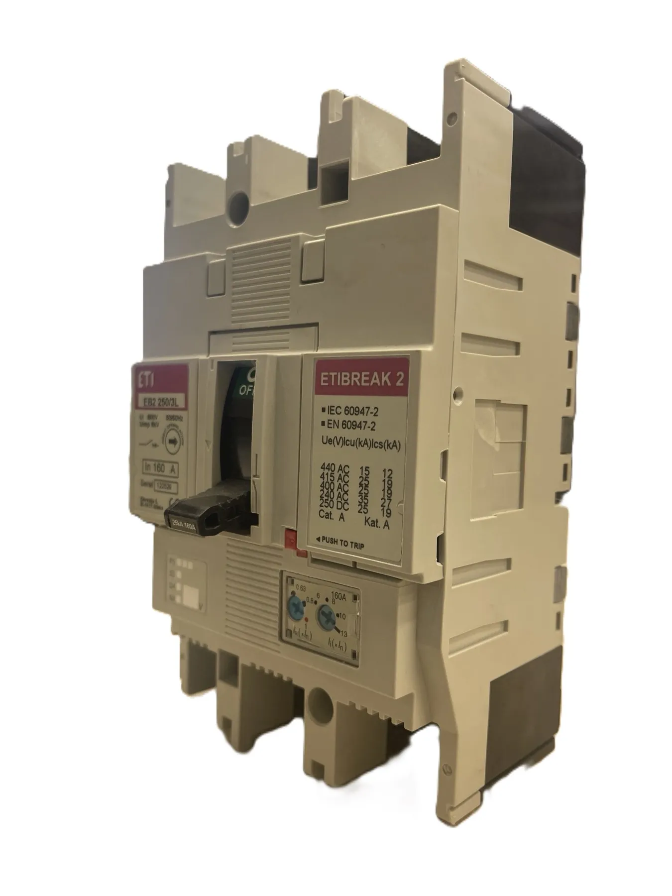 EB2 250/3L 160A 3p Intrerupator trifazat In=160A  25 kA