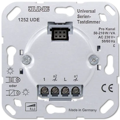 1252 UDE Dimmer universal, 2 grupe