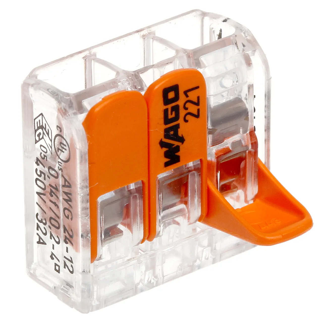 Универсальный коннектор для 3 проводников 221-413