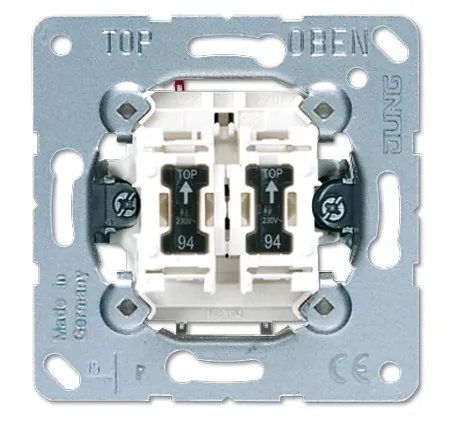 505U5 Intrerupator cu 2 clape cu iluminare