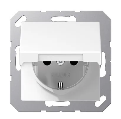 A1521BFKIKLANM Priza Schuko 16 А cu capac si protectie, antracit mat