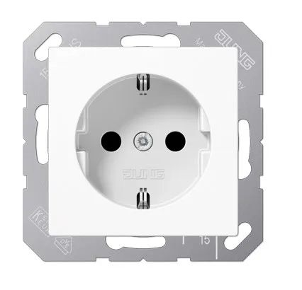 A1521KIWW Priza Schuko 16 А cu protectie, alb