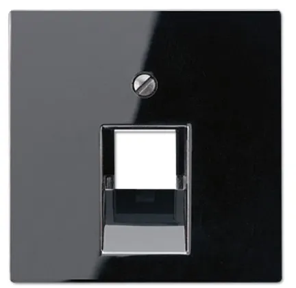 A569-1PLUASW Capac priza internet simpla, negru