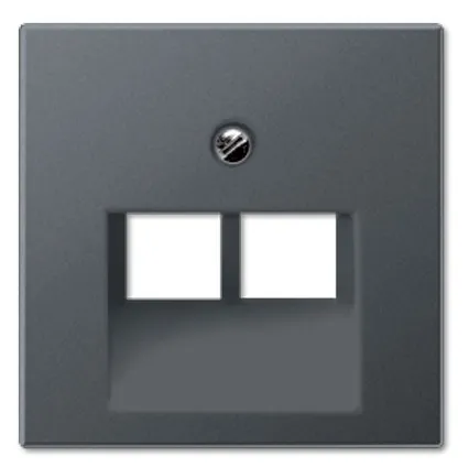 A569-2BFPLUAANM Capac priza internet dubla, antracit mat