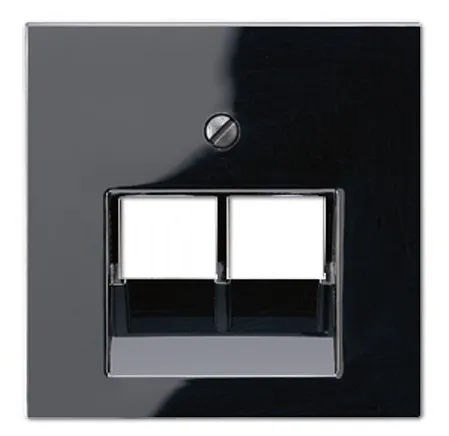 A569-2BFPLUASW Capac priza internet dubla, negru