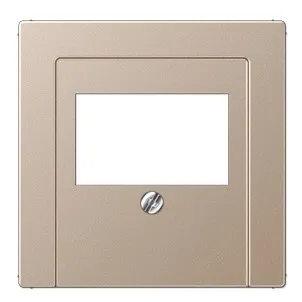 A569PLTCH Лицевая панель для комбинированной розетки аудио и USB с 2 модулям, шампань