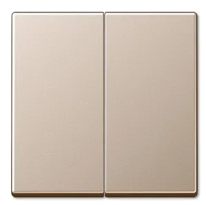 A595CH Clapa intrerupator/buton dublu, sampanie