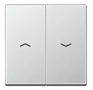 A595PAL Clapa intrerupator/buton dublu jaluzele, aluminiu