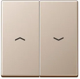 A595PCH Clapa intrerupator/buton dublu jaluzele, sampanie