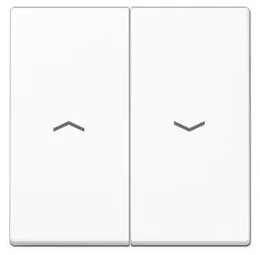 A595PWW Clapa intrerupator/buton dublu jaluzele, alb