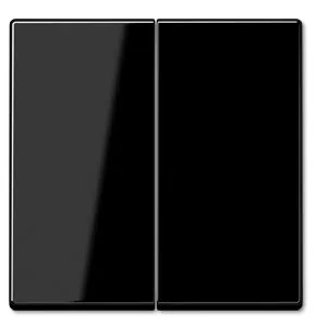 A595SW Clapa intrerupator/buton dublu, negru