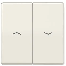 ABAS591-5P Clapa intrerupator/buton dublu jaluzele, bej