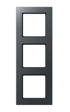 AC583BFANM Рамка для 3 модулей, A Creation, антрацит