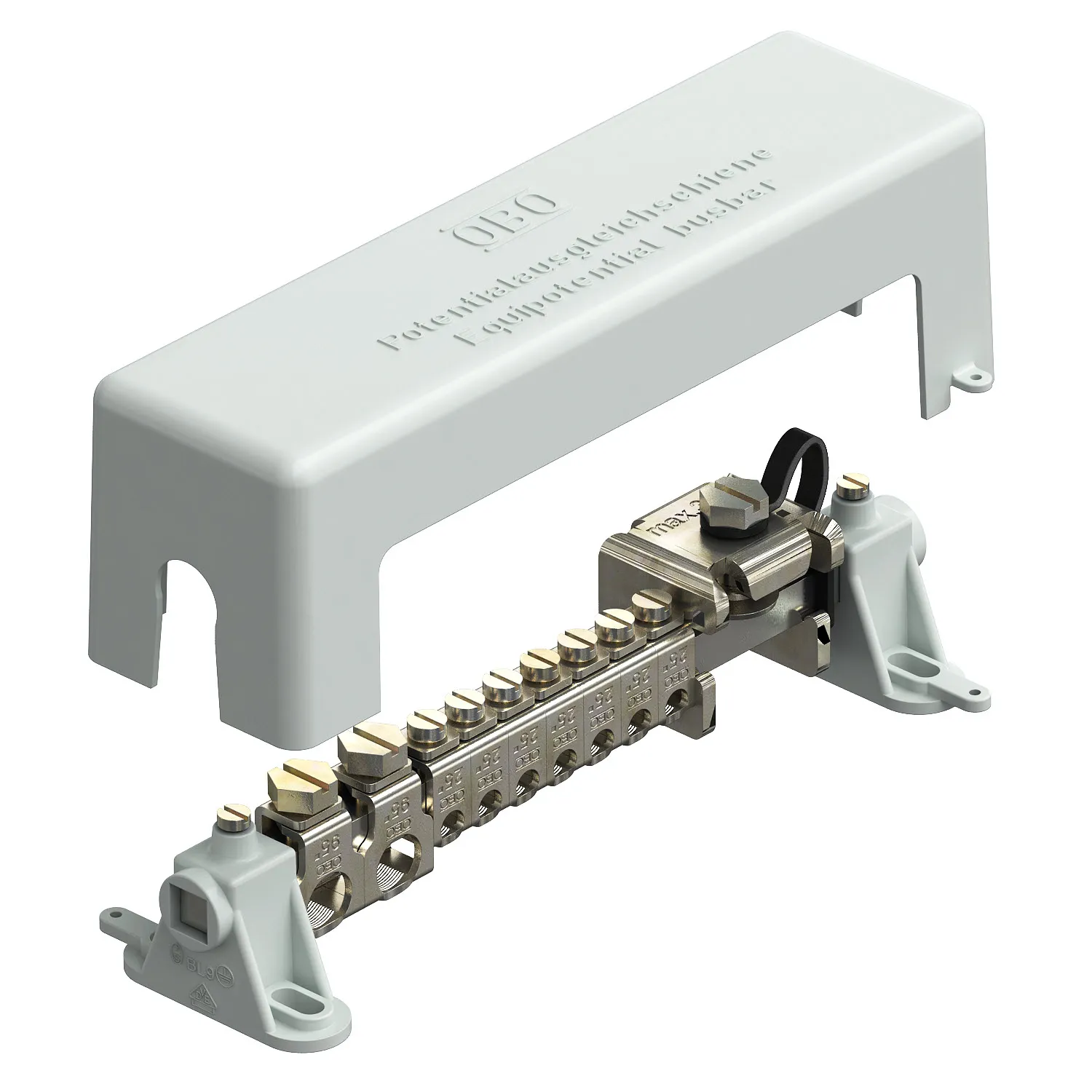 Шина для уравнивания потенциала 217 мм CuZn