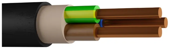 Кабель N2XH-J 3x1.5 RE 0.6/1KV FREE HALOGEN