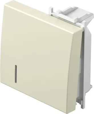 Клавиша для кнопки/выключателя 2M, слоновая кость с индикатором