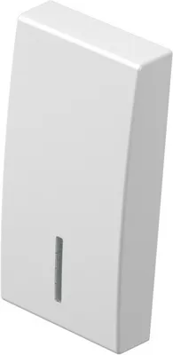 Клавиша для кнопки/выключателя 1M, белая с индикатором