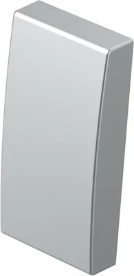 Клавиша для кнопки/выключателя 1 модуль, серебристая 