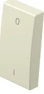 Clapa buton/intr ivory bipolar cu simbol ,,0-1,, (TM15IW-U)