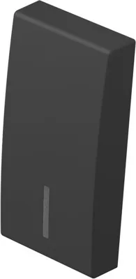 Клавиша для кнопки/выключателя 1M, чёрный матовый с индикатором