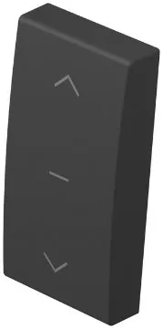 Клавиша для жалюзи 1M, чёрный матовый 