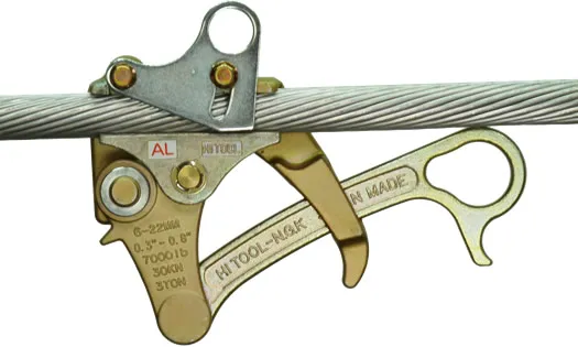 Клемма для монтажа и натяжения голых алюминиевых проводов – 30 кН