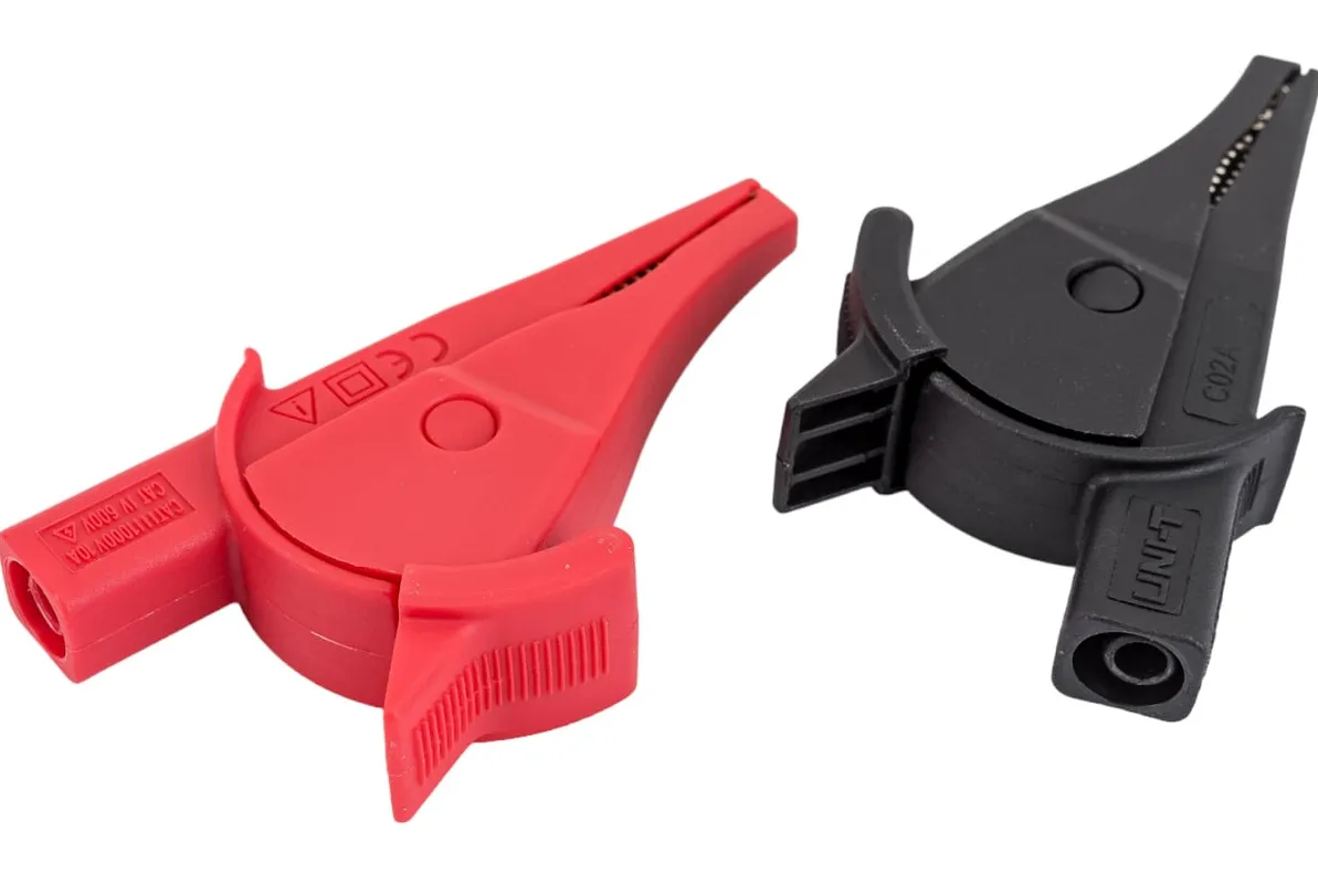 Щупы типа "крокодил" UNI-T UT-C02A красный/черный