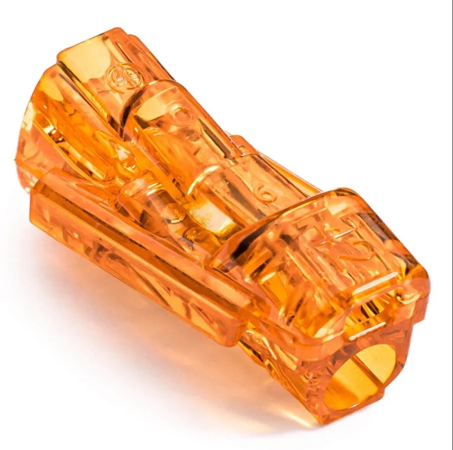 Conector IN-LINE 2 conductori 0,5-4mm2 orange SCS2 (100buc/pach)