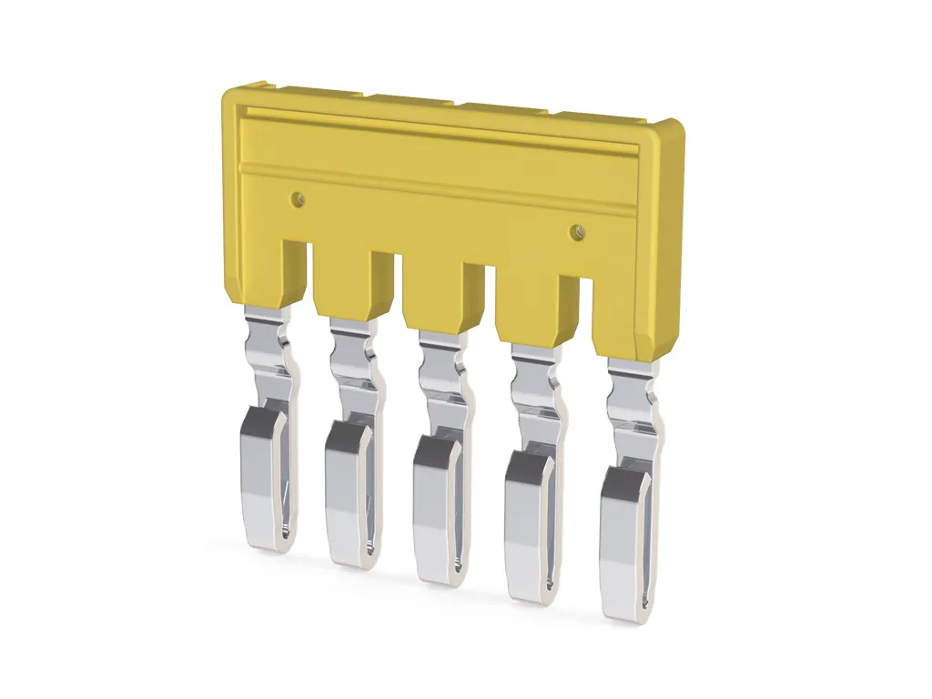 Перемычка 2,5 мм², 5 полюсов, желтый